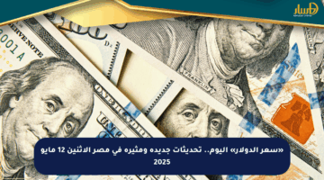 «سعر الدولار» اليوم.. تحديثات جديدة ومثيرة في مصر الإثنين 12 مايو 2025